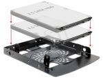 DELOCK RAMKA INSTALACYJNA DO NAPĘDU 2X HDD, SSD 2.5 W KIESZENI 3.5