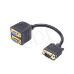 GEMBIRD ADAPTER VGA (M)->VGA(F) X2 NA KABLU 20CM