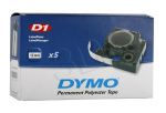 TAŚMA DYMO D1-12MM X 5,5M POLIESTROWA TRWAŁA CZARNY/BIAŁY