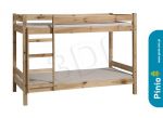 ŁÓŻKO PIĘTROWE 200X90 PINIO BED 2 SUROWE