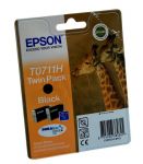 EPSON Tusz Czarny T0711H=C13T07114H10, 2x11.1 ml