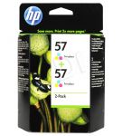 HP Tusz Kolor HP57*2=C9503AE, 2xKolor, 2xC6657AE, 2x400 str./2x17 ml