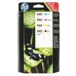 HP Tusz HP940XL=C2N93AE, Zestaw CMYBk, C4907AE+C4908AE+C4909AE+C4906AE