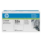 HP Toner HP53Xx2=Q7553XD, Zestaw 2xBk, 2xQ7553X