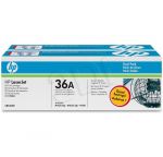 HP Toner HP36Ax2=CB436AD, Zestaw 2xBk, 2xCB436A