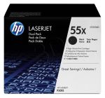 HP Toner HP55Xx2=CE255XD, Zestaw 2xBk, 2xCE255X