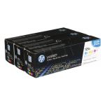 HP Toner HP125A=CF373AM, Zestaw CMY, CB541A+CB543A+CB542A