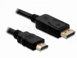 KABEL DISPLAYPORT M->HDMI M 3M GOLD DELOCK