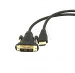 KABEL DO MONITORA DVI-D(18+1) - HDMI(19PIN) M/M 1.8