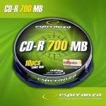 CD-R Esperanza 700MB/80MIN 52xSpeed (Cake 10szt)