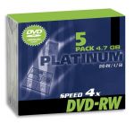 DVD-RW Platinum 4.7GB 4xSpeed (Slim 5szt)