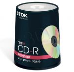 CD-R TDK 700MB/80MIN 52xSpeed (Cake 100szt)