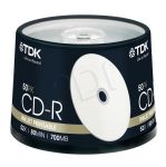 CD-R TDK 700MB 52X DO NADRUKU CAKE 50SZT