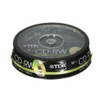 CD-RW TDK 700MB 4x-12x 10P  Cakebox