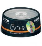 DVD-R TDK 4.7GB 16xSpeed (Cake 25szt)