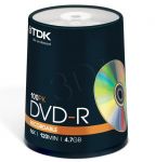 DVD-R TDK 4.7GB 16xSpeed (Cake 100szt)