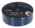 DVD-R TDK 4.7GB 16X PUCK 25SZT