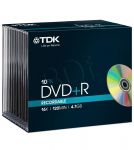 DVD+R TDK 4.7GB 16xSpeed (Slim 10szt)