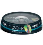 DVD+R TDK 4.7GB 16xSpeed (Cake 10szt)