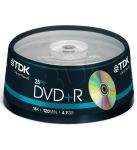 DVD+R TDK 4.7GB 16xSpeed (Cake 25szt)