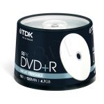 DVD+R  TDK 4.7GB 16X 50 Cakebox Printable