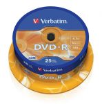 DVD-R VERBATIM AZO 4.7GB 16X Matt Silver SPINDLE 25SZT