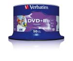 DVD+R VERBATIM AZO 4.7GB 16X Wide Inkjet Printable No ID Brand SPINDLE 50SZT