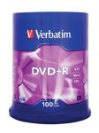 DVD+R VERBATIM AZO 4.7GB 16X Matt Silver SPINDLE 100SZT