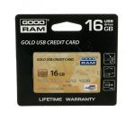 GOODRAM FLASHDRIVE 16GB USB 2.0 GOLD CREDIT CARD