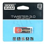 GOODRAM FLASHDRIVE 8GB USB 3.0 TWISTER Red