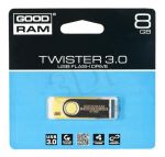 GOODRAM FLASHDRIVE 8GB USB 3.0 TWISTER Yellow