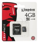 KINGSTON MICRO SD SDC10/4GB + ADAPTER