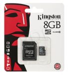 KINGSTON MICRO SD SDC10/8GB + ADAPTER