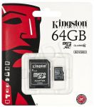 KINGSTON MICRO SD SDCX10/64GB + ADAPTER