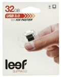 LEEF FLASH USB 3.0 SUPRA LED 32 GB SILVER