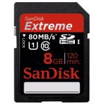 SANDISK SDHC 8GB EXTREME PLUS Class 10 UHS-I