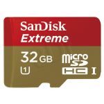 SANDISK MICRO SDHC 32GB EXTREME Class 10 + ADAPTER