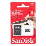 SANDISK MICRO SDHC 4GB Class 4+ ADAPTER