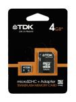 TDK MICRO SD 4GB Class 4 + ADAPTER