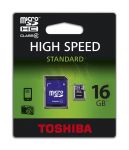 TOSHIBA microSD SDHC 16GB class 4 + adapter