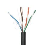 ALANTEC UTP linka 4x2x24AWG kat.5e PVC 100m czarna  - 100% MIEDŹ - (Podlega GWARANCJI SYSTEMOWEJ PRO