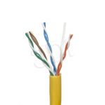 ALANTEC UTP linka 4x2x24AWG kat.5e PVC 100m żółta   - 100% MIEDŹ -  (Podlega GWARANCJI SYSTEMOWEJ PR