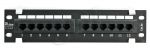 ALANTEC Patch panel UTP 12 portów 10\ kat.5e do montażu na ścianie.