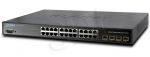 PLANET /Zarządzalny/ (WGSW-24040) -  24 x 10/100/1000Base-T/4 x SFP 48Gbit, 8K, 1392Kbit