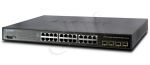 PLANET /Zarządzalny/ (SGSW-24040) -  24 x 10/100/1000Base-T/4 x SFP 48Gbit, 8K, 1392Kbit  --- STACK