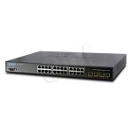 PLANET/Zarządzalny/  (SGSW-24040R) 24 x 10/100/1000Mbps + 4 x 1000Base-T/SFP Zasilanie Redundantne 1