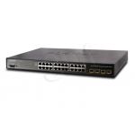 PLANET / Zarządzalny / (SGSW-24240R) Switch 24 x 100/1000 SFP + 8 x 10/100/1000Mbps 19\