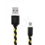 EXC UNIWERSALNY KABEL MICRO USB, SLIM, 1.5 METRA, CZARNY