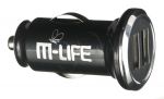 M-LIFE ŁADOWARKA SAMOCHODOWA DUAL USB 2A