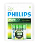 Akumulator Philips R03B4A70/10 AAA 700mAh 4 szt.